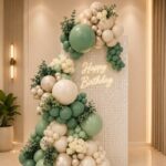 Sequin party decor setup by Quikii