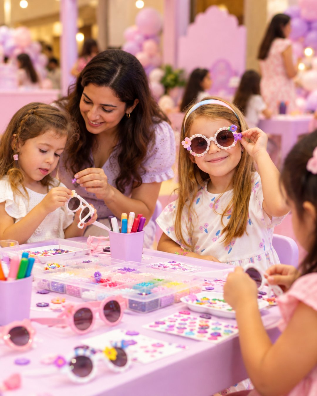Book Activity Station For Kids Birthday In Bangalore- Style Your Glam Glasses