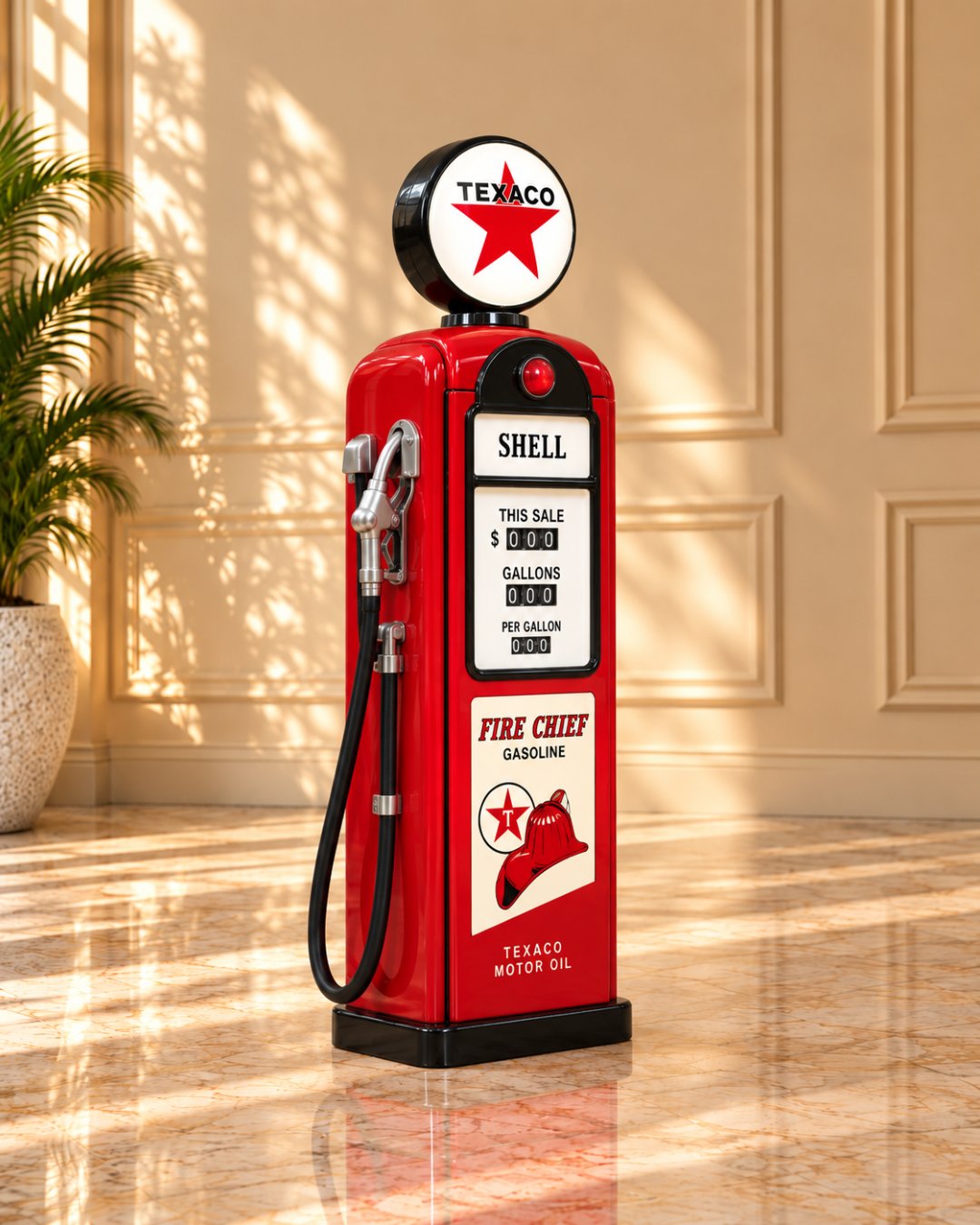 Rent Vintage Gas Station / Oil Pump Rental For Car Theme Bangalore