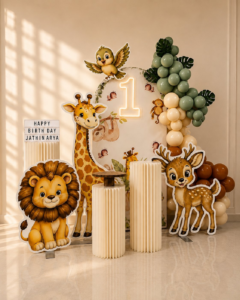 Jungle Theme Chiara Backdrop Setup Decoration | At-Home | Same Day
